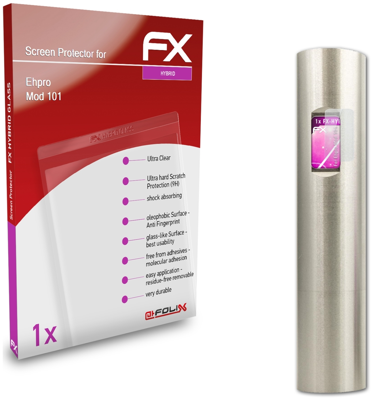 ATFOLIX FX-Hybrid-Glass Schutzglas(für 101) Mod Ehpro