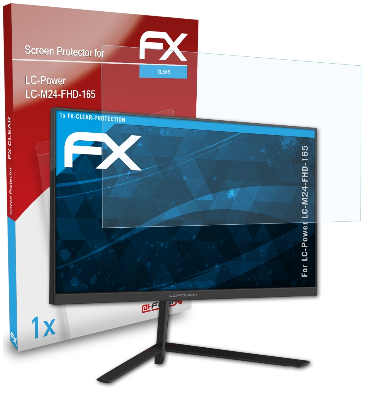 LC-Power ATFOLIX Displayschutz(für LC-M24-FHD-165) FX-Clear