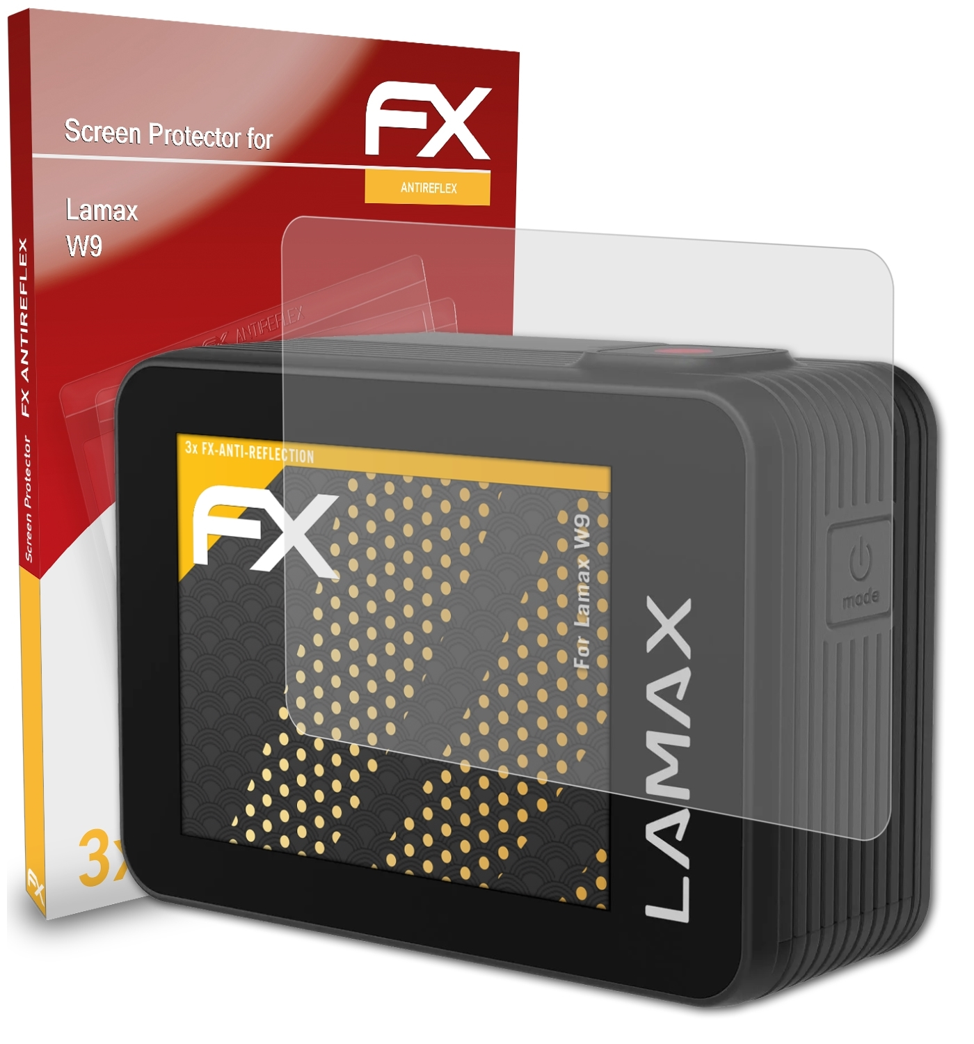 ATFOLIX 3x Displayschutz(für W9) FX-Antireflex Lamax
