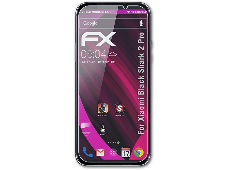 ATFOLIX FX-Hybrid-Glass Schutzglas(für Xiaomi Black Shark Pro) 2