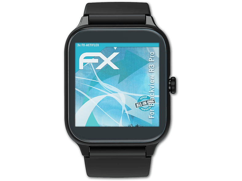 3x Displayschutz(für FX-ActiFleX R3 Blackview Pro) ATFOLIX