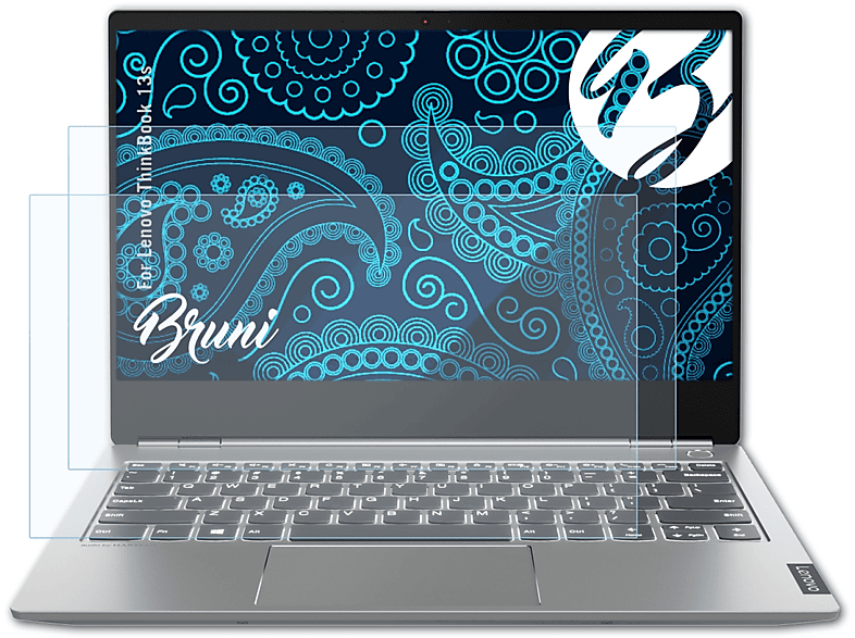 BRUNI 2x Basics-Clear Schutzfolie(für Lenovo ThinkBook 13s)