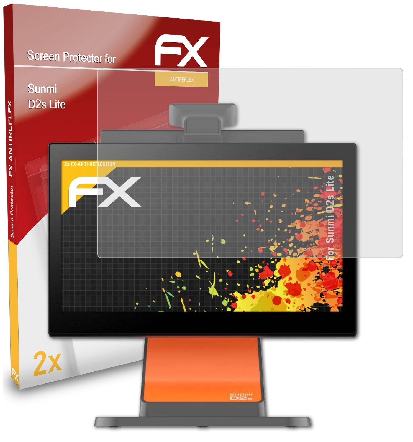 FX-Antireflex Lite) 2x Sunmi ATFOLIX D2s Displayschutz(für