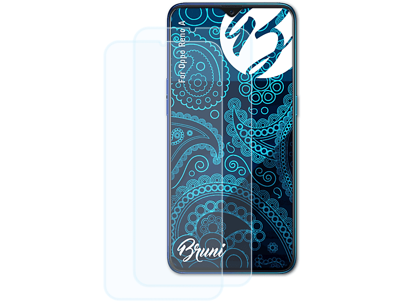 BRUNI 2x Basics-Clear Schutzfolie(für Oppo A) Reno