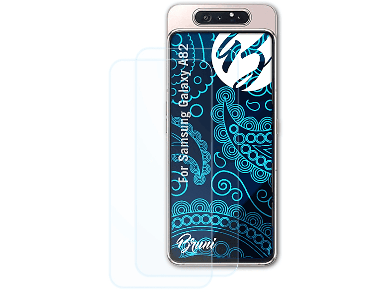 BRUNI 2x Basics-Clear Schutzfolie(für Samsung Galaxy A82)