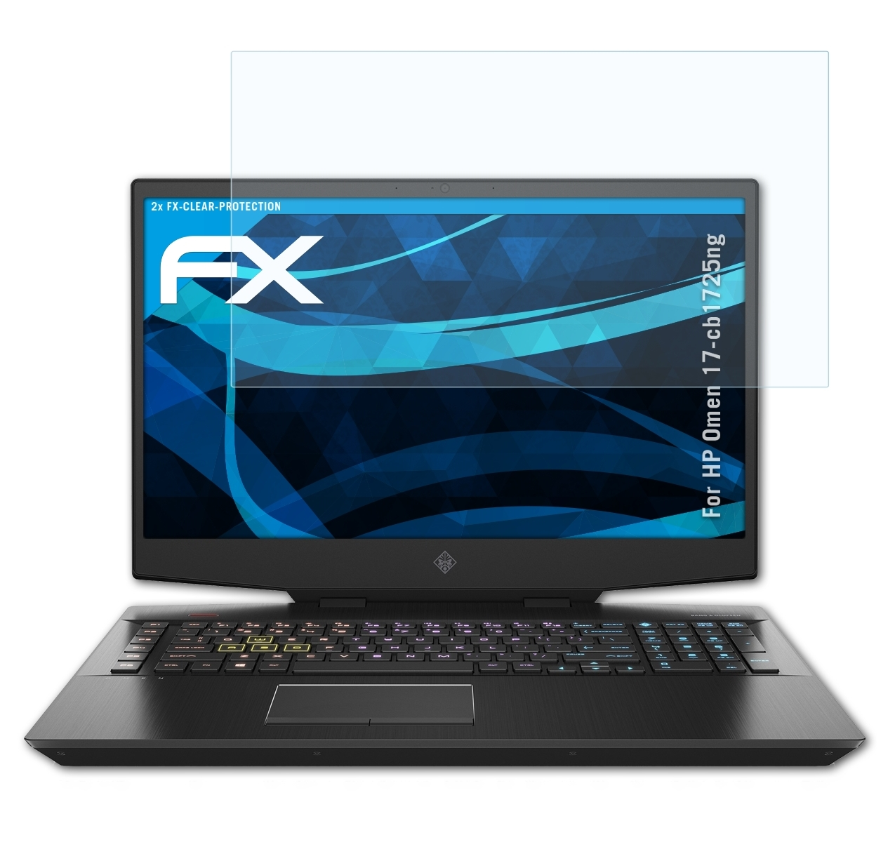Omen HP FX-Clear Displayschutz(für ATFOLIX 17-cb1725ng) 2x