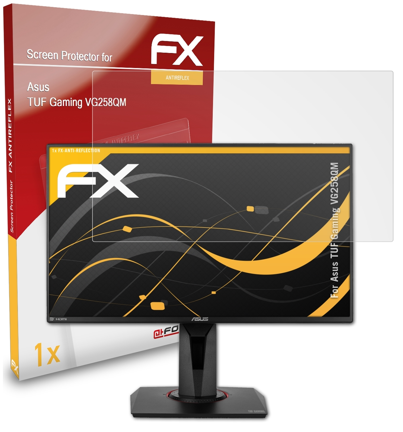 Displayschutz(für VG258QM) TUF ATFOLIX FX-Antireflex Asus Gaming