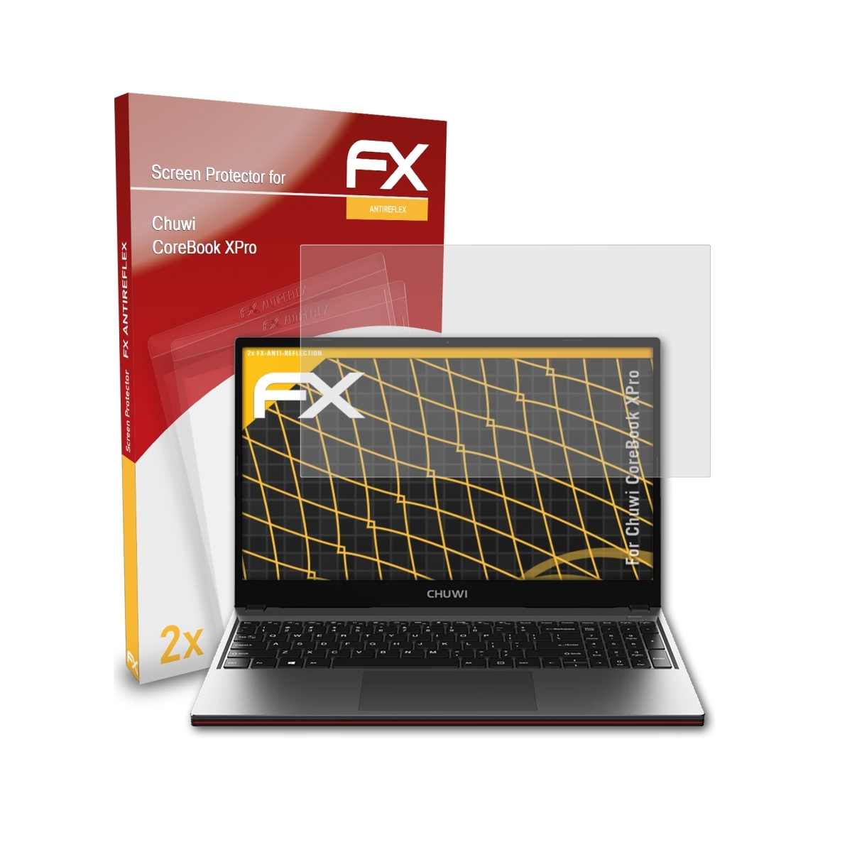 ATFOLIX 2x Displayschutz(für XPro) FX-Antireflex Chuwi CoreBook