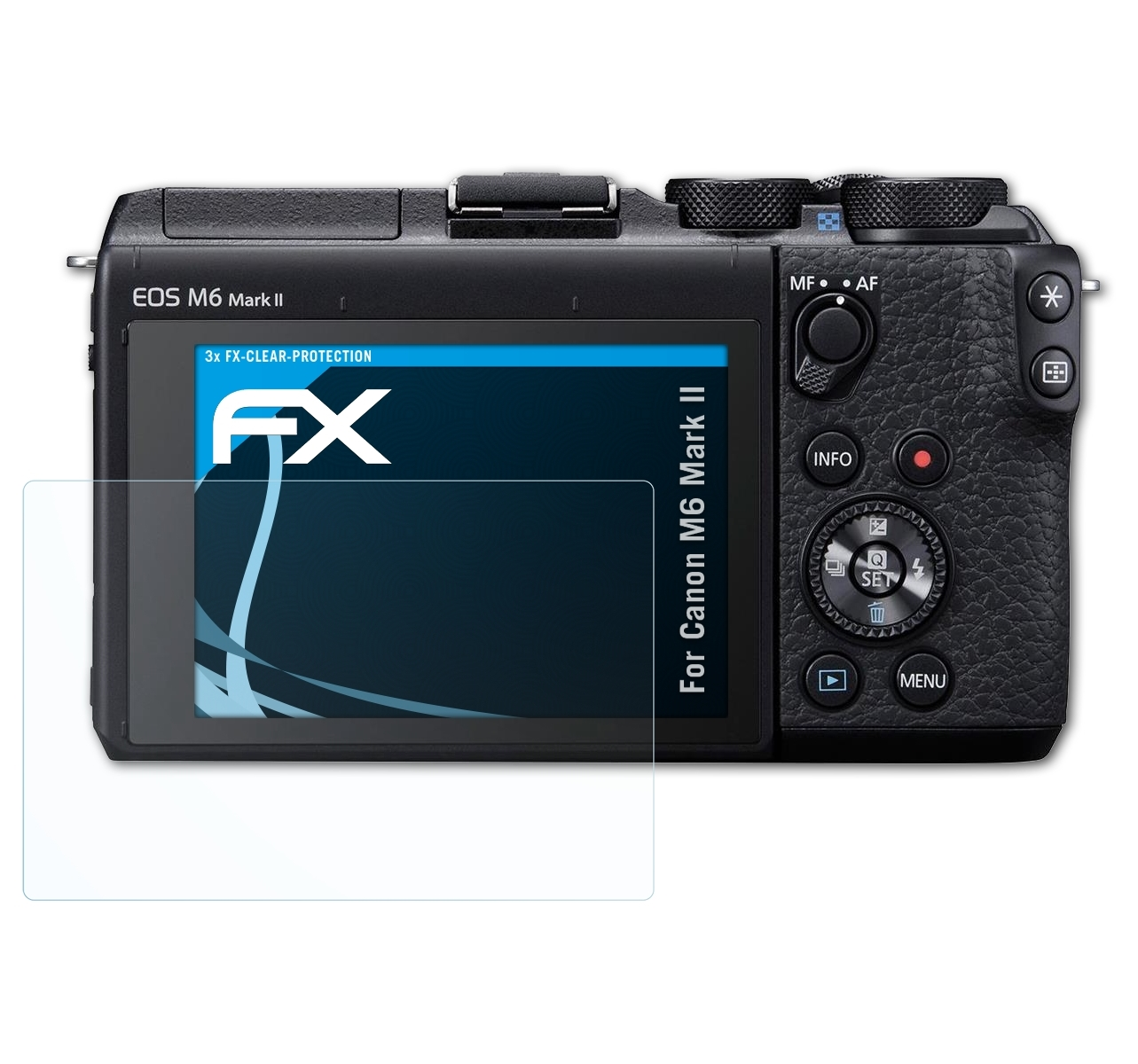 II) ATFOLIX Displayschutz(für M6 3x Canon Mark FX-Clear