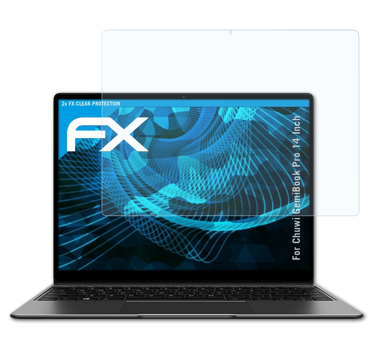 ATFOLIX 2x FX-Clear Displayschutz(für (14 Inch)) Chuwi Pro GemiBook