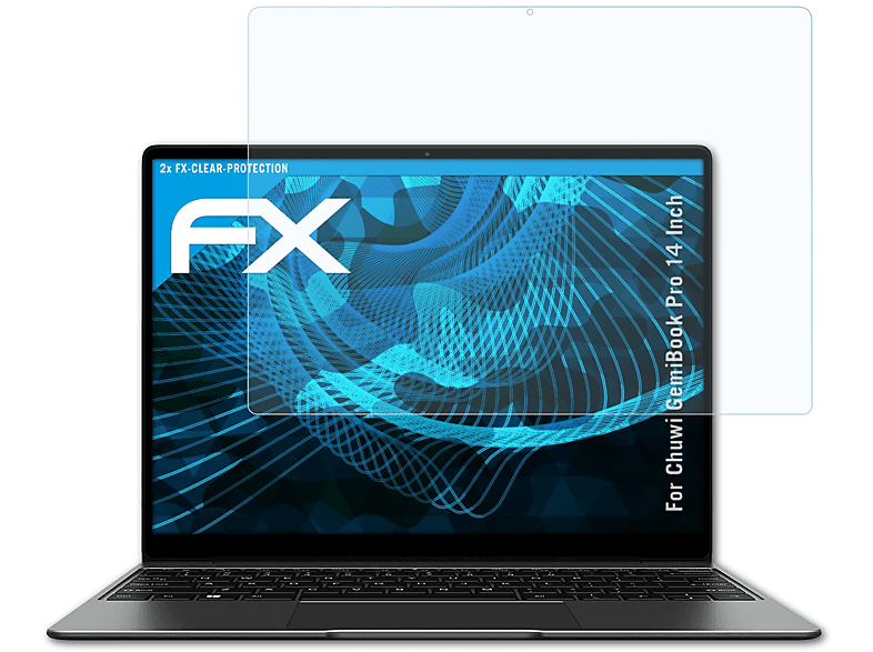 2x FX-Clear Chuwi (14 GemiBook Inch)) Displayschutz(für ATFOLIX Pro