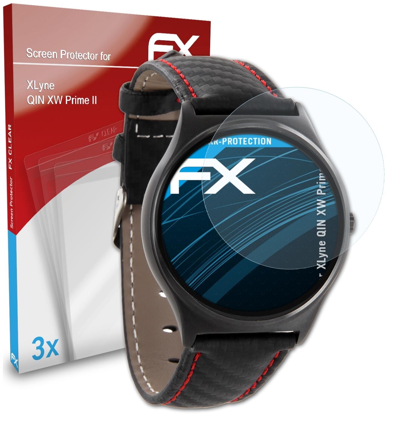 ATFOLIX 3x FX-Clear Displayschutz(für II) Prime QIN XW XLyne