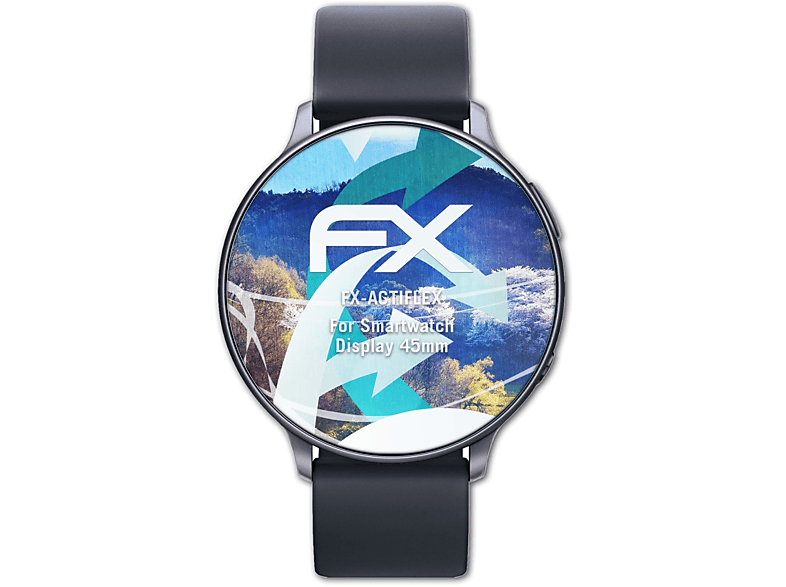 ATFOLIX 3x FX-ActiFleX Displayschutz(für Smartwatch Display (45mm))