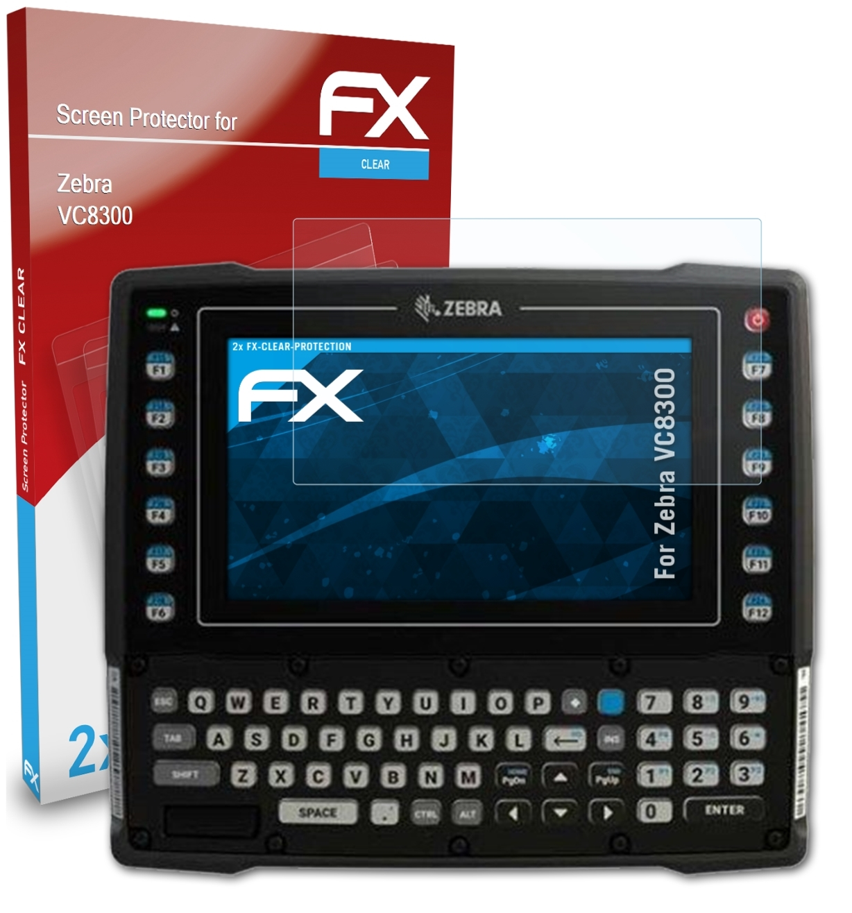 ATFOLIX 2x FX-Clear Zebra Displayschutz(für VC8300)