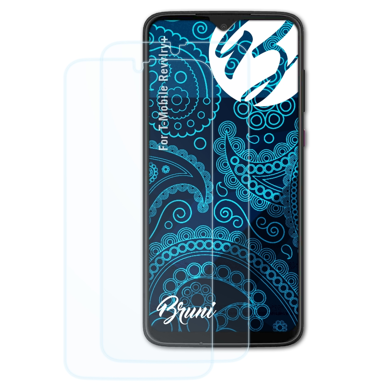 BRUNI Basics-Clear T-Mobile 2x Schutzfolie(für Revvlry+)