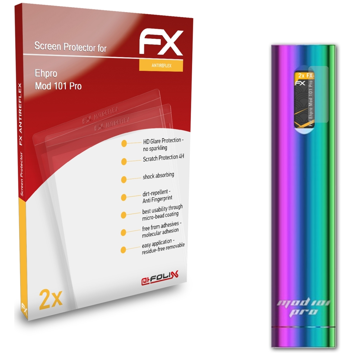 ATFOLIX 2x FX-Antireflex Displayschutz(für Ehpro Pro) 101 Mod