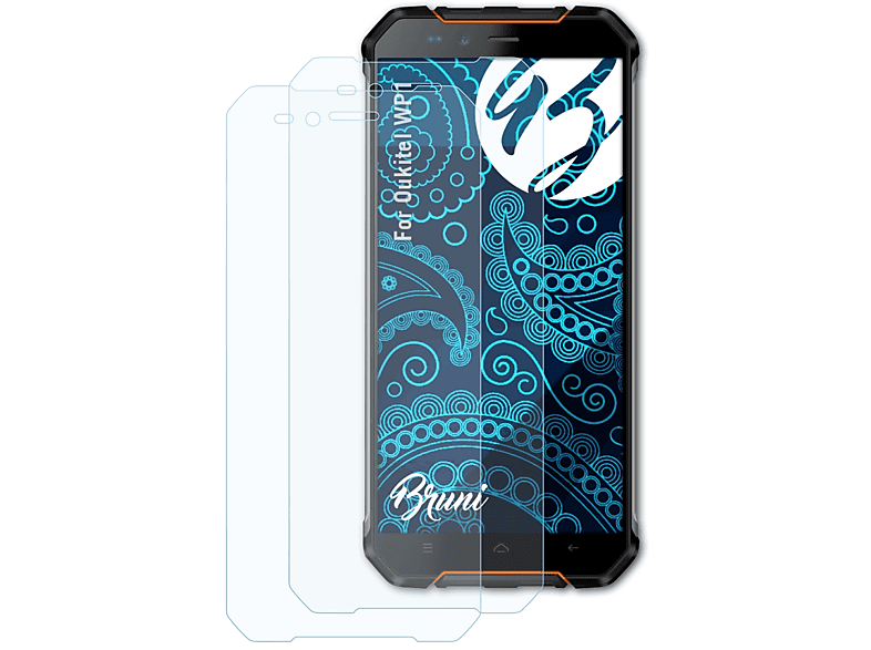 BRUNI 2x Basics-Clear Schutzfolie(für Oukitel WP1)