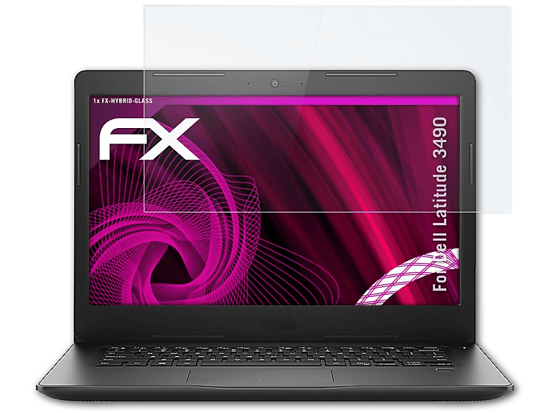 ATFOLIX FX-Hybrid-Glass Schutzglas(für Dell Latitude 3490)