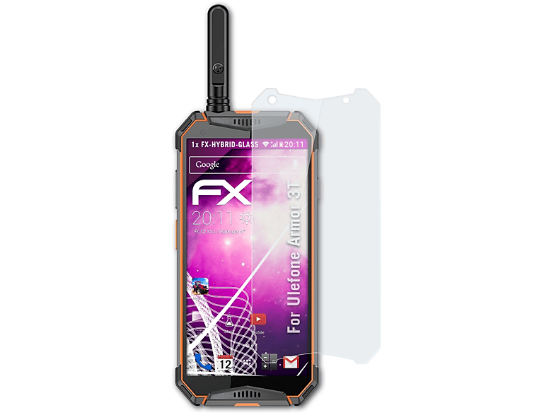 ATFOLIX FX-Hybrid-Glass Schutzglas(für Ulefone Armor 3T)