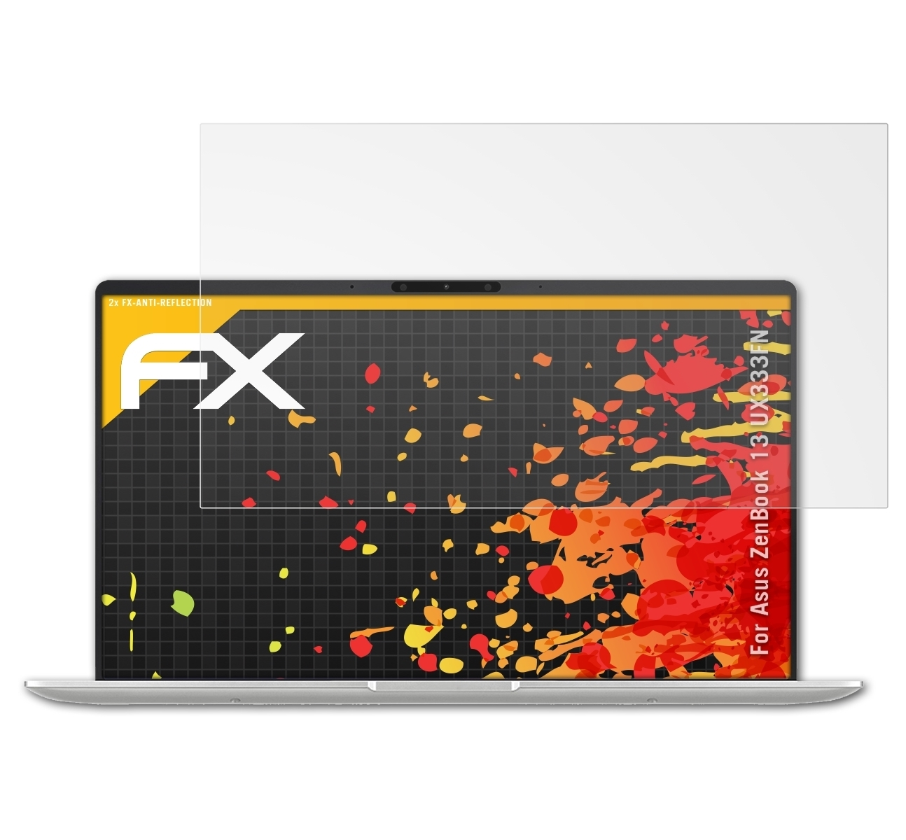 ATFOLIX 2x FX-Antireflex Displayschutz(für Asus (UX333FN)) 13 ZenBook