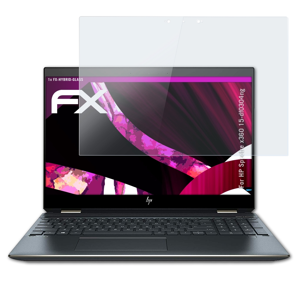 ATFOLIX FX-Hybrid-Glass HP Schutzglas(für 15-df0304ng) x360 Spectre