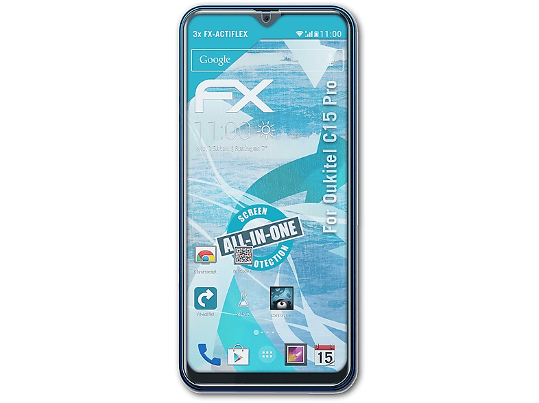 C15 FX-ActiFleX 3x Displayschutz(für Oukitel ATFOLIX Pro)