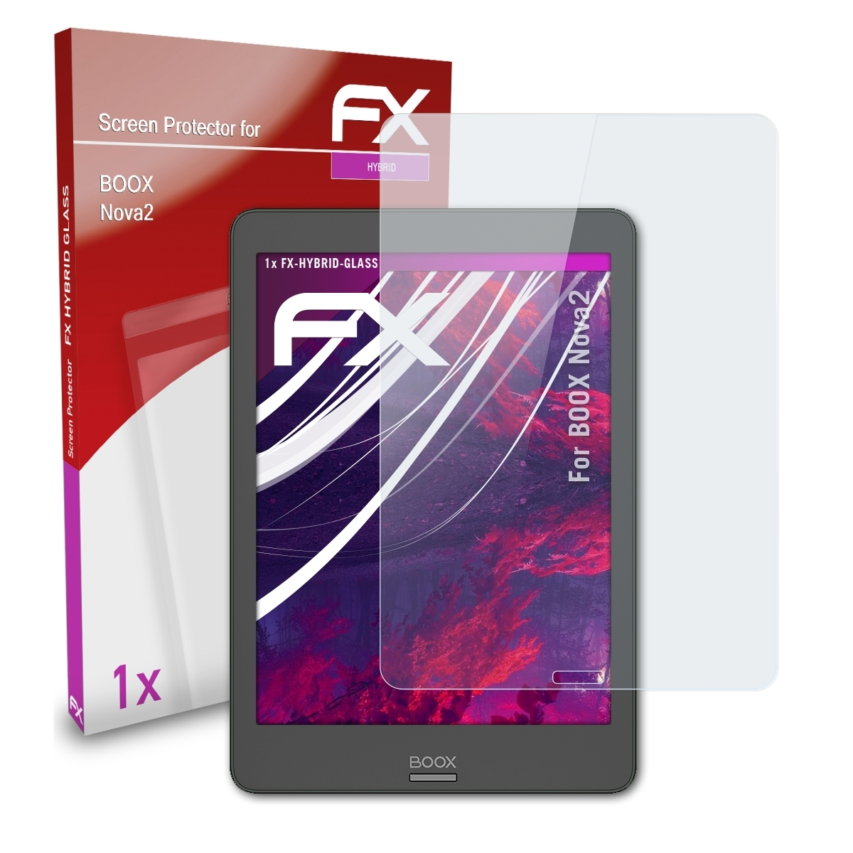 ATFOLIX FX-Hybrid-Glass Schutzglas(für BOOX Nova2)