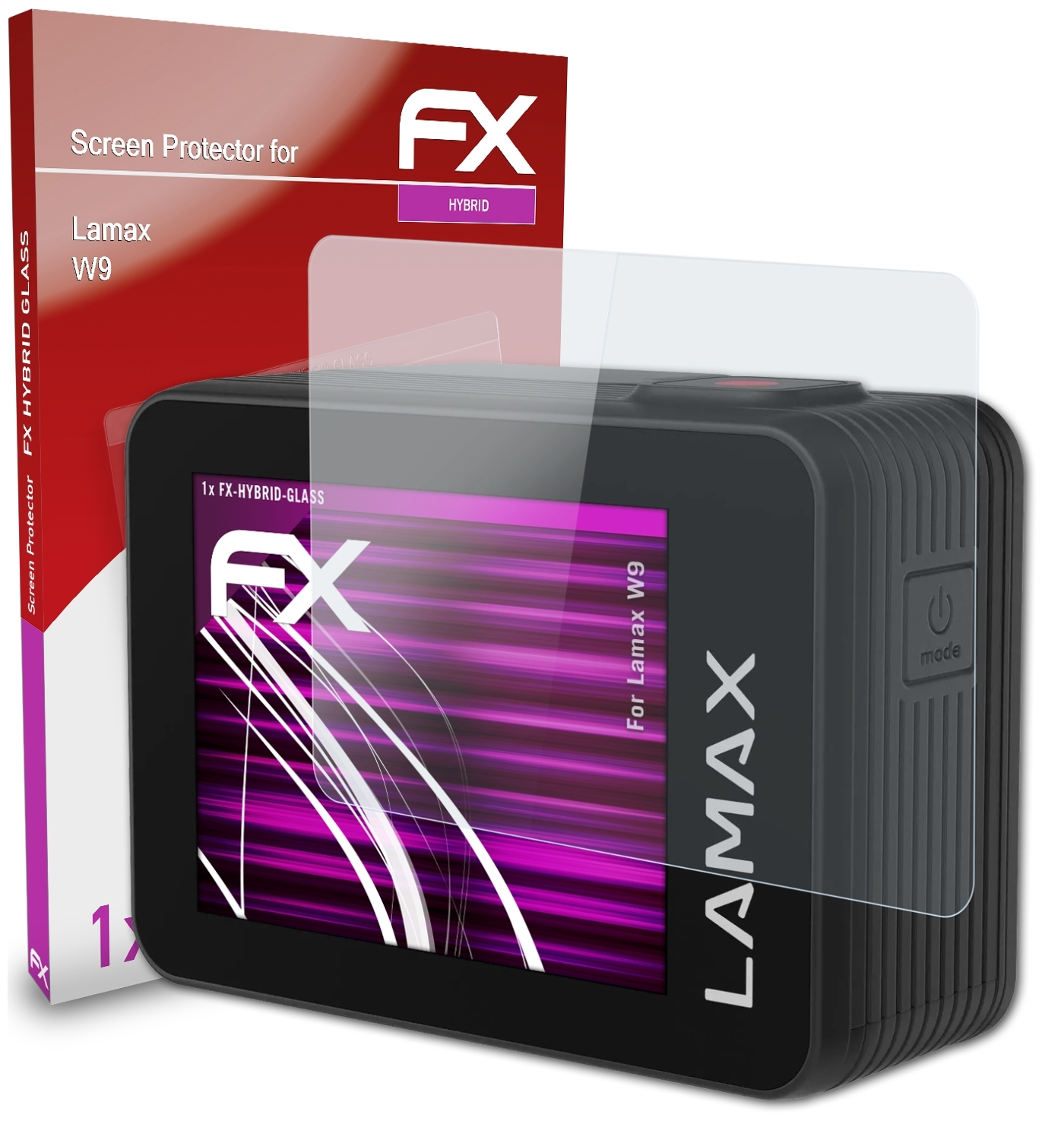FX-Hybrid-Glass Lamax ATFOLIX Schutzglas(für W9)