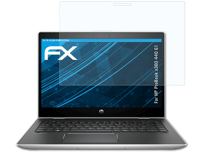 ATFOLIX 2x FX-Clear Displayschutz(für HP ProBook x360 440 G1)