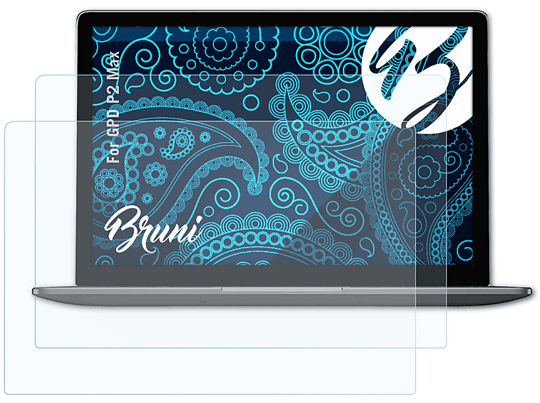 BRUNI 2x Basics-Clear Schutzfolie(für GPD Max) P2