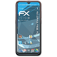 ATFOLIX 3x FX-Clear Displayschutz(für Wiko View4 Lite)