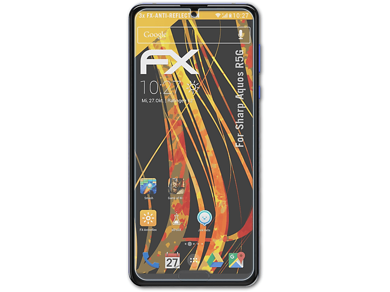ATFOLIX 3x FX-Antireflex Displayschutz(für R5G) Sharp Aquos