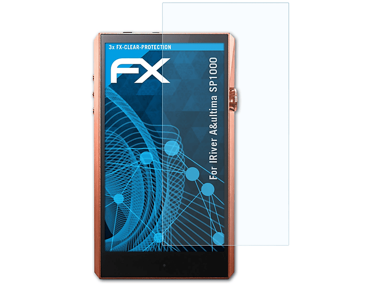 ATFOLIX 3x FX-Clear Displayschutz(für IRiver A&ultima SP1000) | Schutzfolien & Schutzgläser