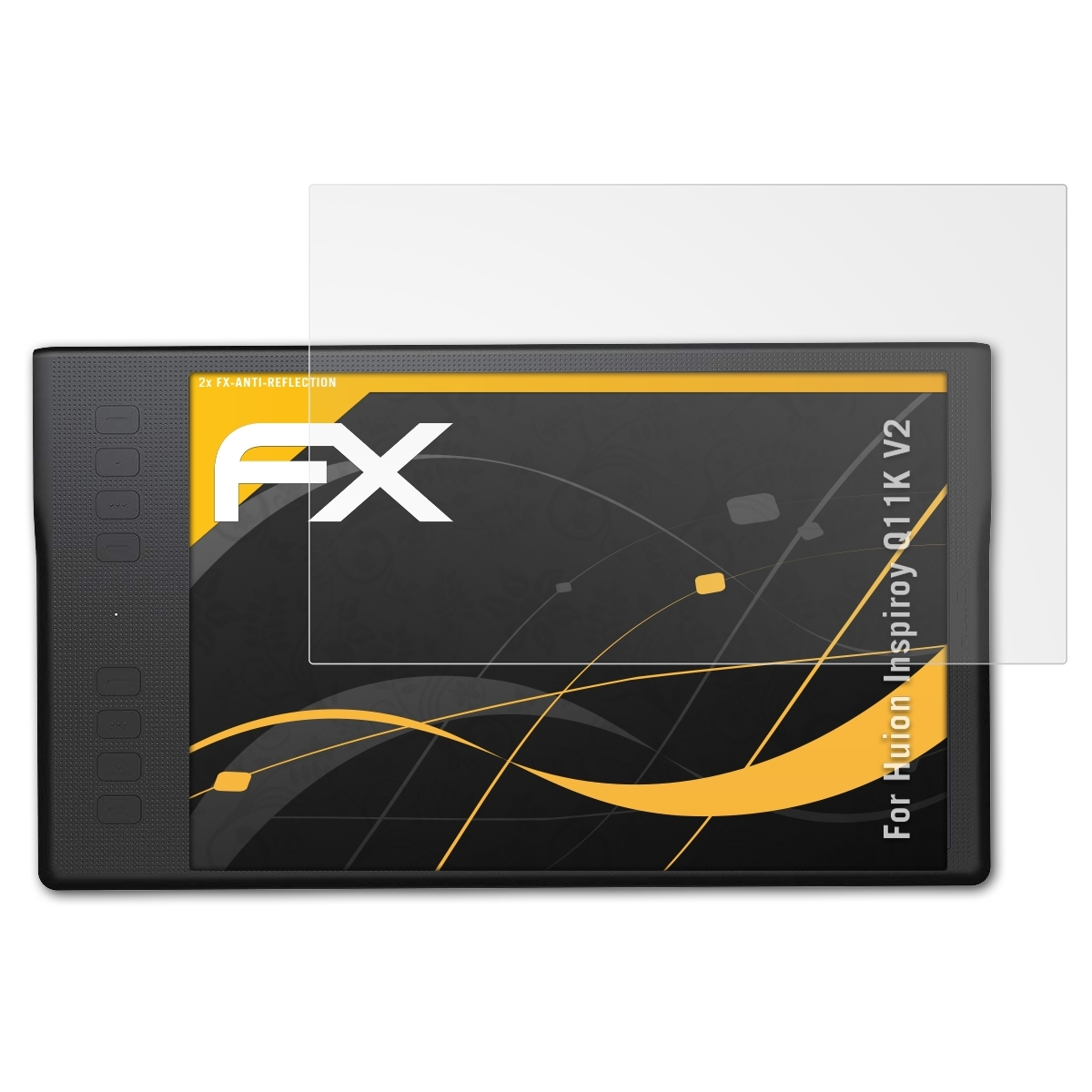 2x Displayschutz(für Q11K V2) FX-Antireflex ATFOLIX Inspiroy Huion