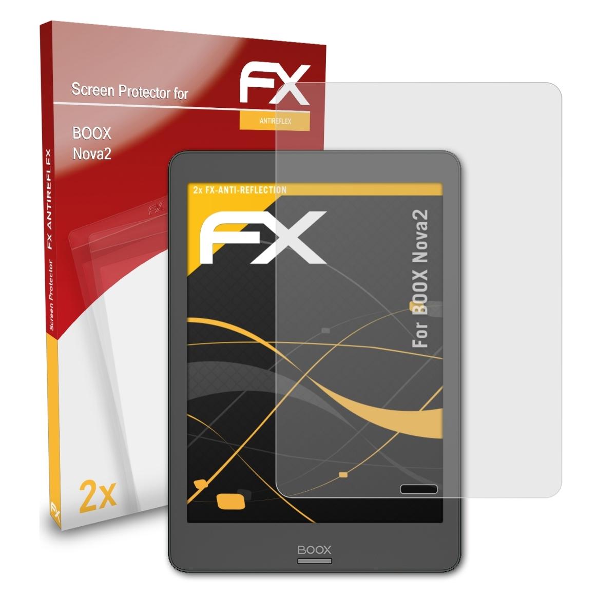 ATFOLIX 2x FX-Antireflex BOOX Nova2) Displayschutz(für