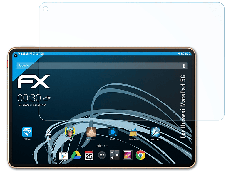 ATFOLIX 2x Huawei MatePad Displayschutz(für FX-Clear 5G)