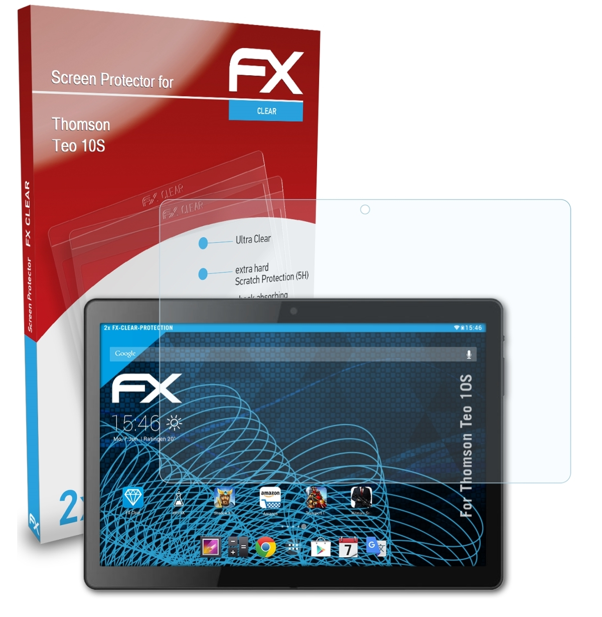 Teo ATFOLIX 10S) FX-Clear 2x Displayschutz(für Thomson