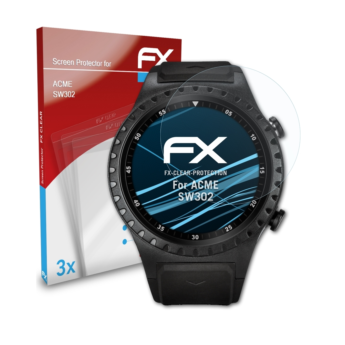 ATFOLIX 3x FX-Clear ACME SW302) Displayschutz(für