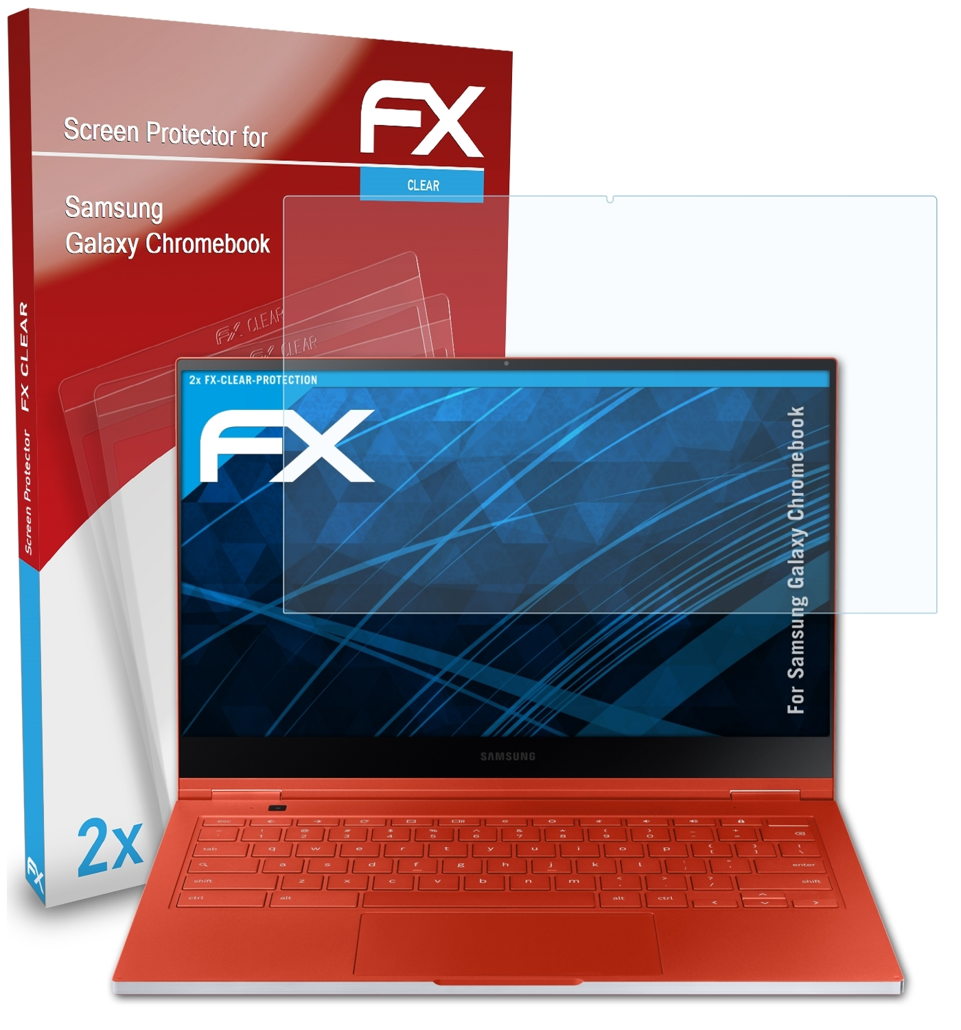 ATFOLIX 2x Chromebook) FX-Clear Samsung Galaxy Displayschutz(für
