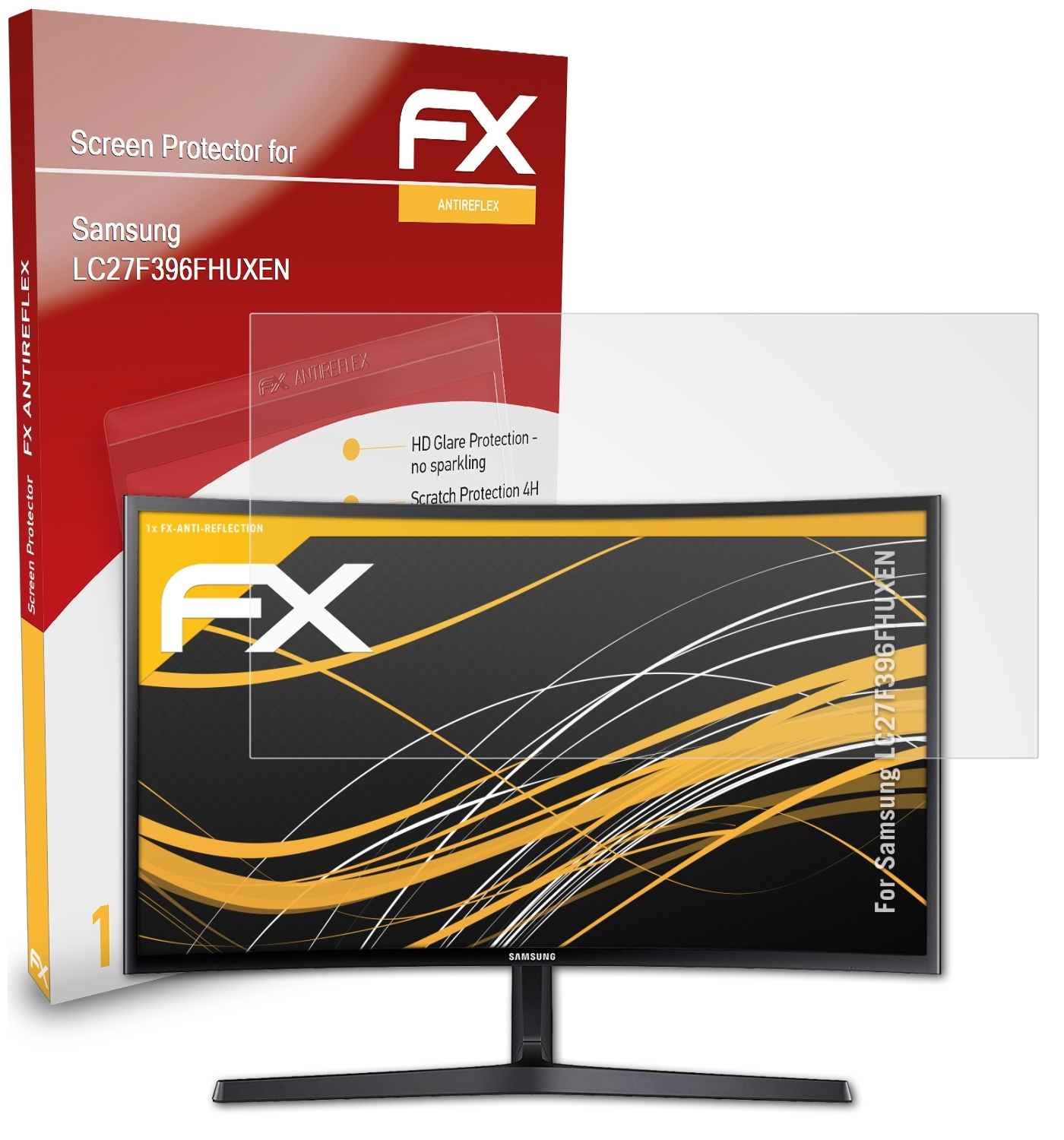 ATFOLIX FX-Antireflex Displayschutz(für Samsung LC27F396FHUXEN)