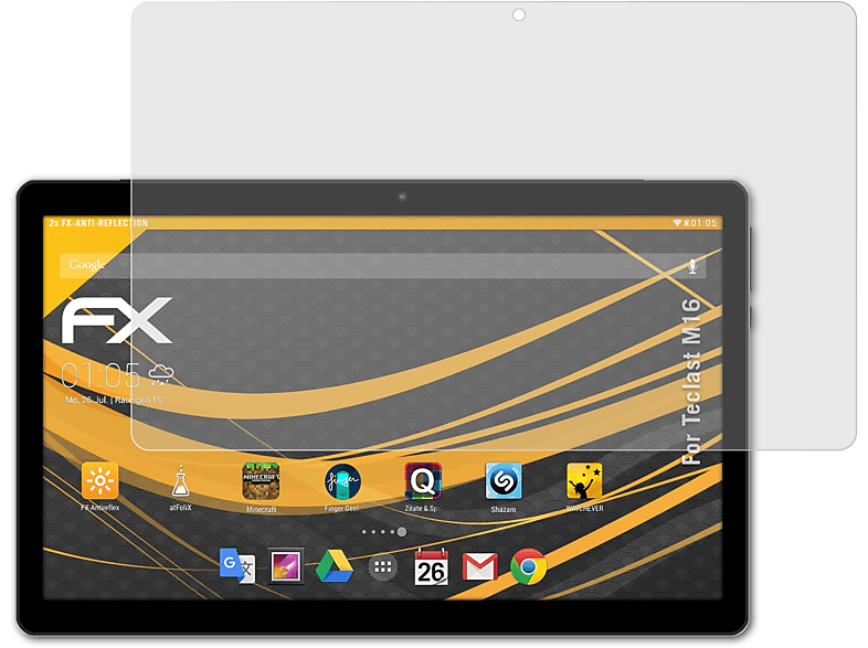 Teclast Displayschutz(für FX-Antireflex M16) 2x ATFOLIX