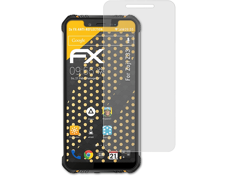 FX-Antireflex Displayschutz(für 3x Zoji Z33) ATFOLIX