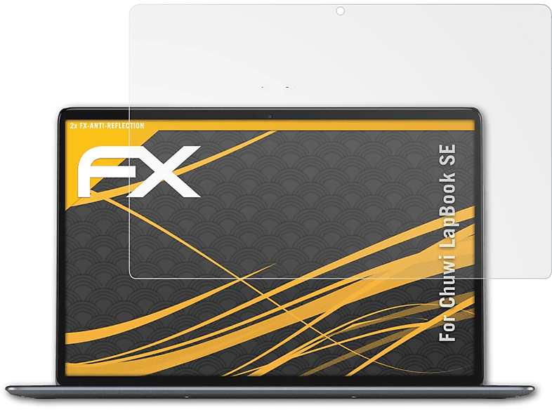 ATFOLIX 2x FX-Antireflex Displayschutz(für Chuwi LapBook SE)