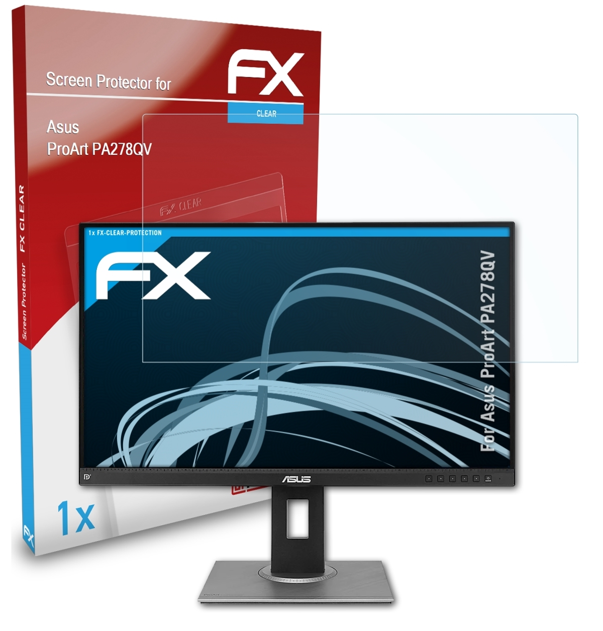 Displayschutz(für ATFOLIX ProArt Asus FX-Clear PA278QV)