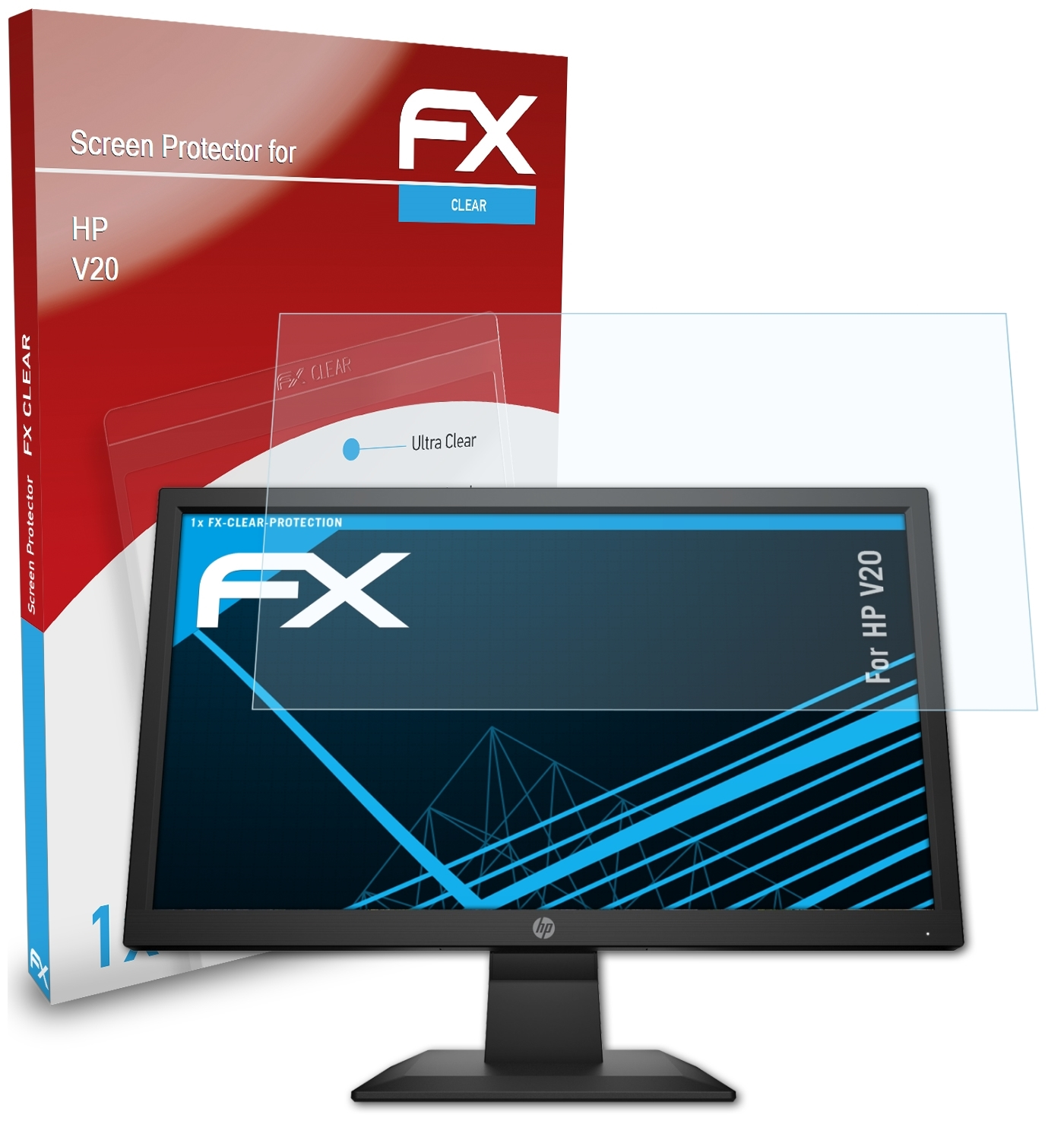 ATFOLIX V20) HP Displayschutz(für FX-Clear