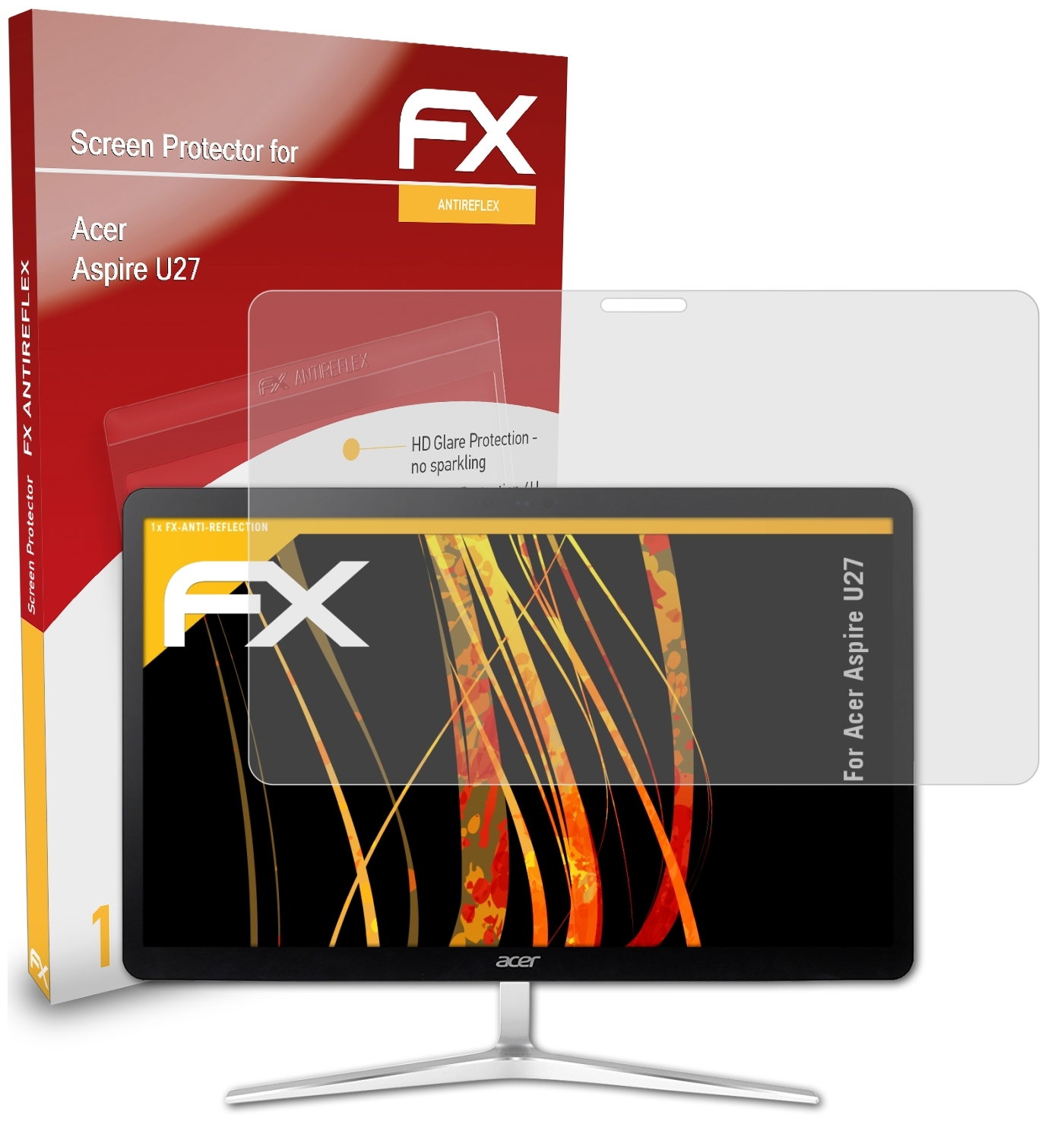 ATFOLIX U27) FX-Antireflex Displayschutz(für Aspire Acer