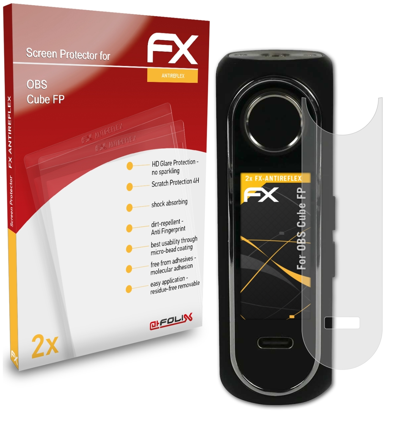 Cube FX-Antireflex Displayschutz(für ATFOLIX OBS FP) 2x