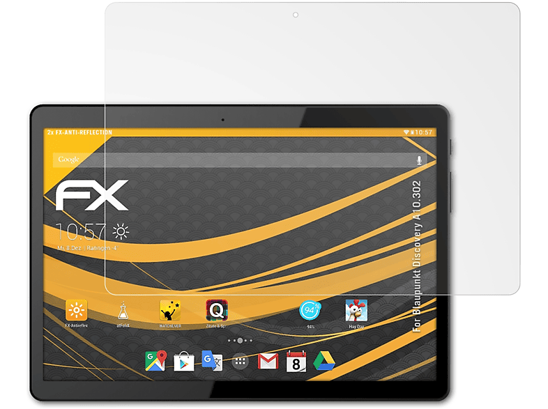 ATFOLIX 2x Displayschutz(für Discovery Blaupunkt FX-Antireflex A10.302)