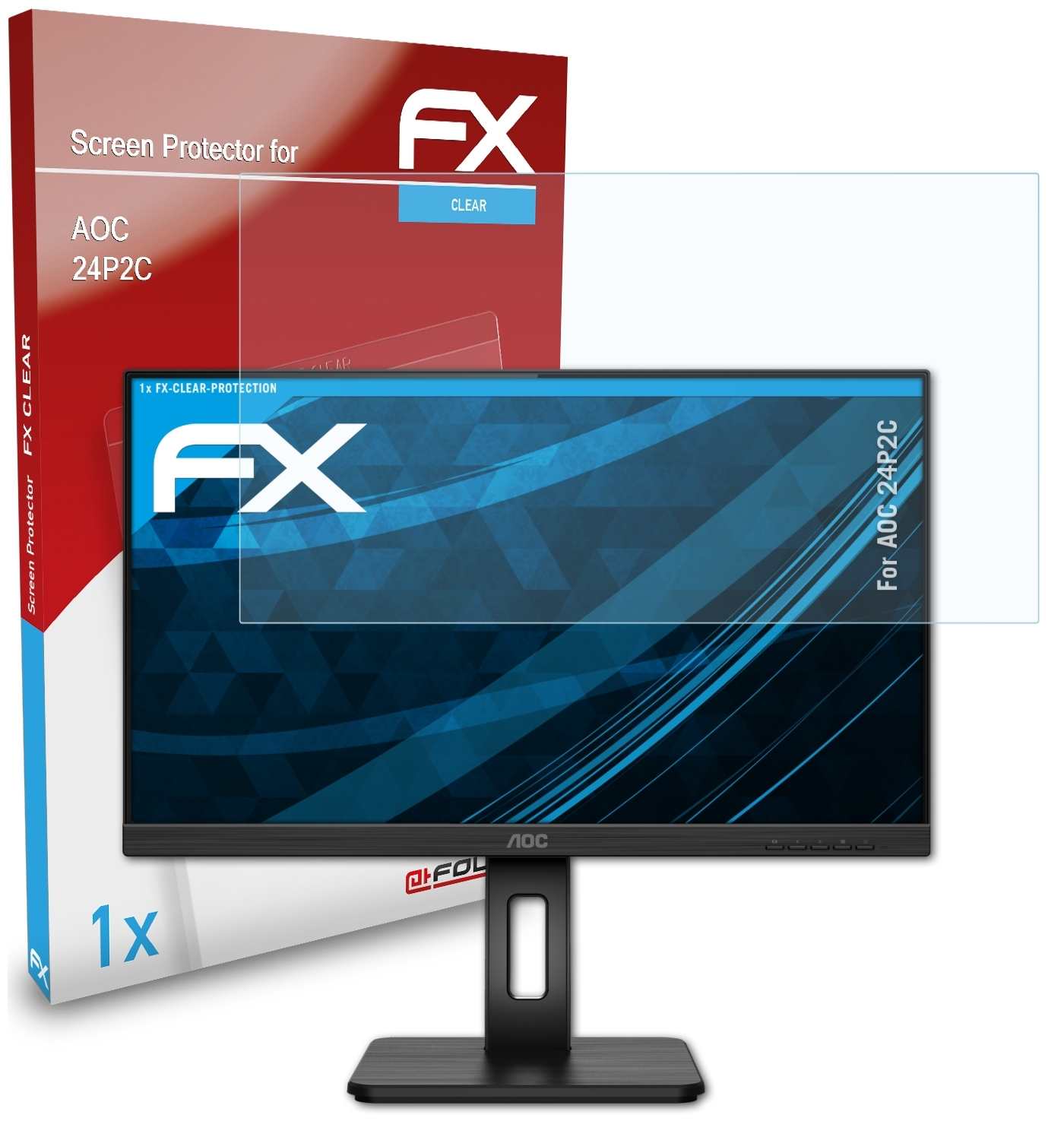ATFOLIX FX-Clear Displayschutz(für AOC 24P2C)