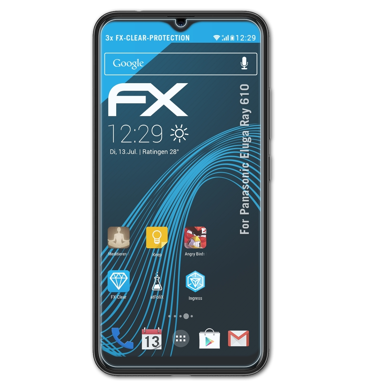 610) Eluga FX-Clear Panasonic Displayschutz(für 3x Ray ATFOLIX